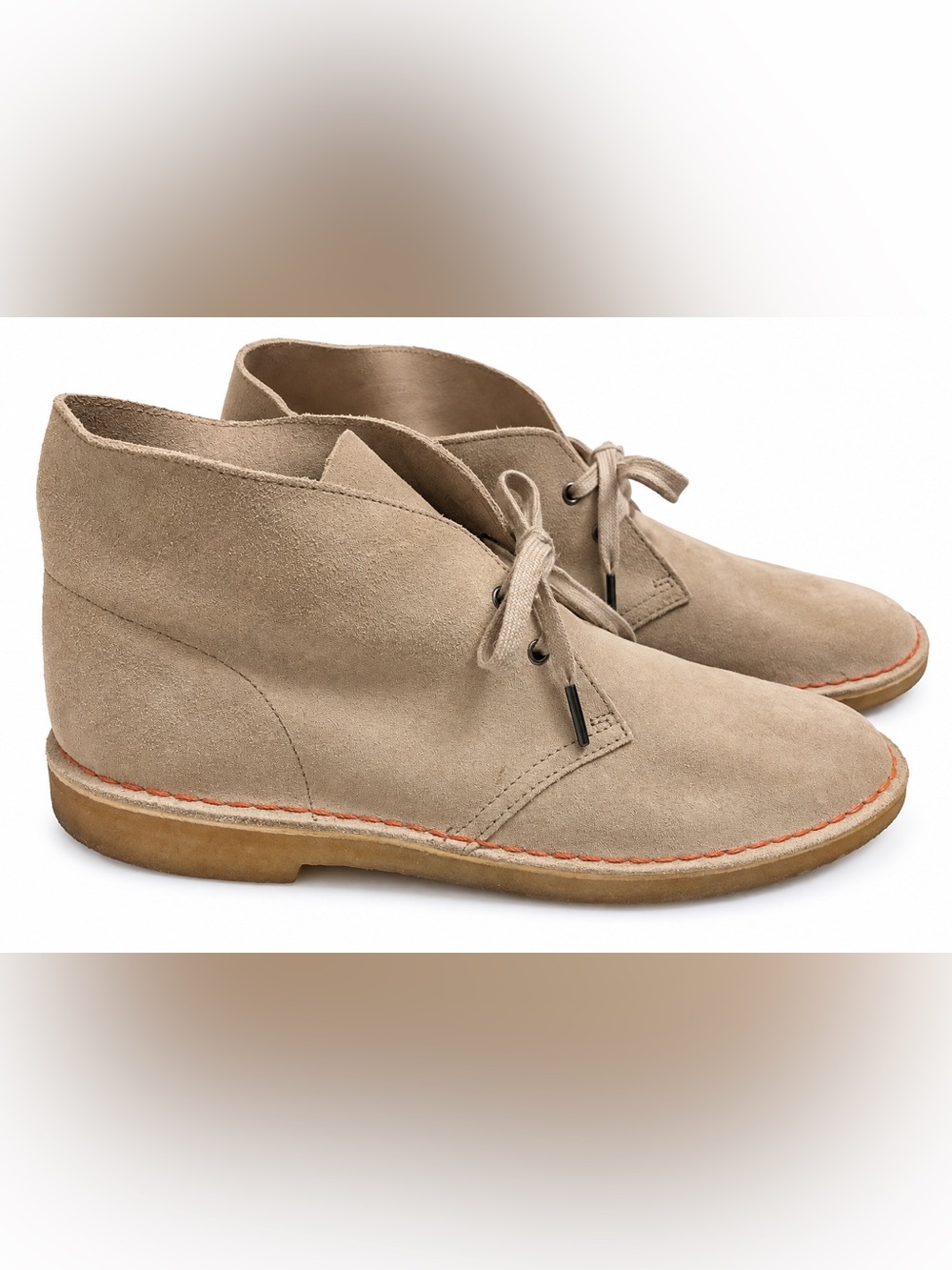 Clarks Taupe Suede Chukka Boots